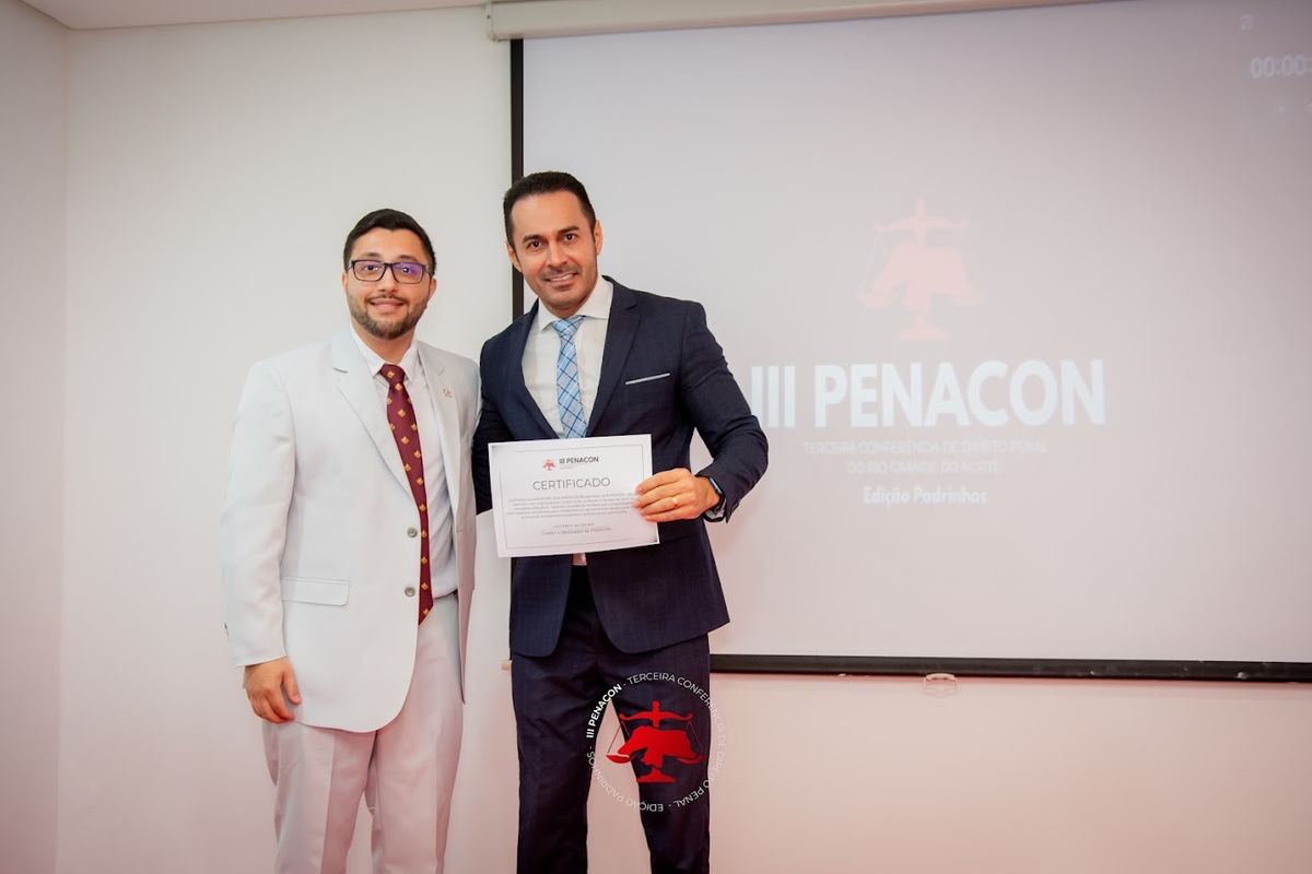 Entrega de certificado na III PENACON